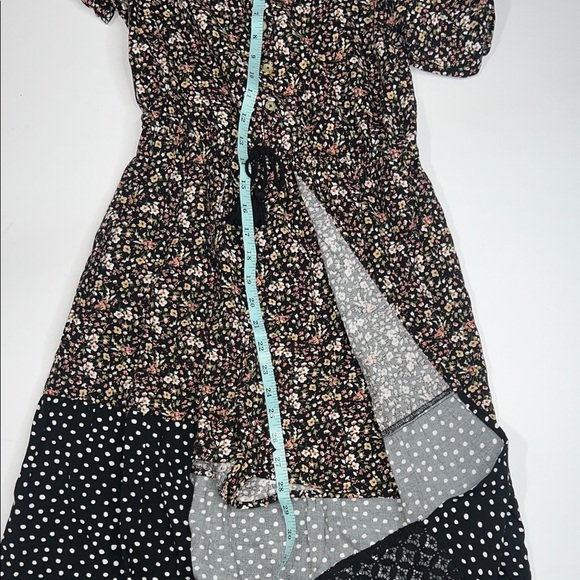 Art Class Floral and Polka Dot Kids Dress - Picture 11 of 11